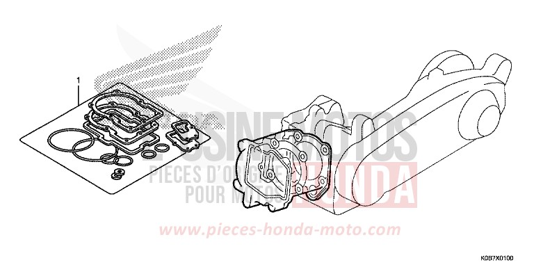 DICHTUNG SATZ A von Forza 300 CRESCENT BLUE METALLIC (PB412) von 2019
